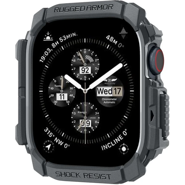 Spigen Rugged Armor kryt pro Apple Watch 10/11 (46mm) tmavě šedý - Pouzdra - Obrázek 8f709f6e364d4b33ad90ff116f00689c