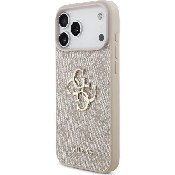 Guess PU 4G Metal Logo kryt iPhone 17 Pro Max růžový - Pouzdra - Obrázek 8f746310b66f4558943a431cdfae9778