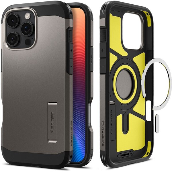 Spigen Tough Armor MagSafe kryt iPhone 16 Pro Max gunmetal