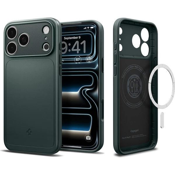 Spigen Thin Fit MagSafe kryt iPhone 18 Pro/17 Pro abyss green - Pouzdra - Obrázek 8f787a536a0148d096b7dfd65d379125