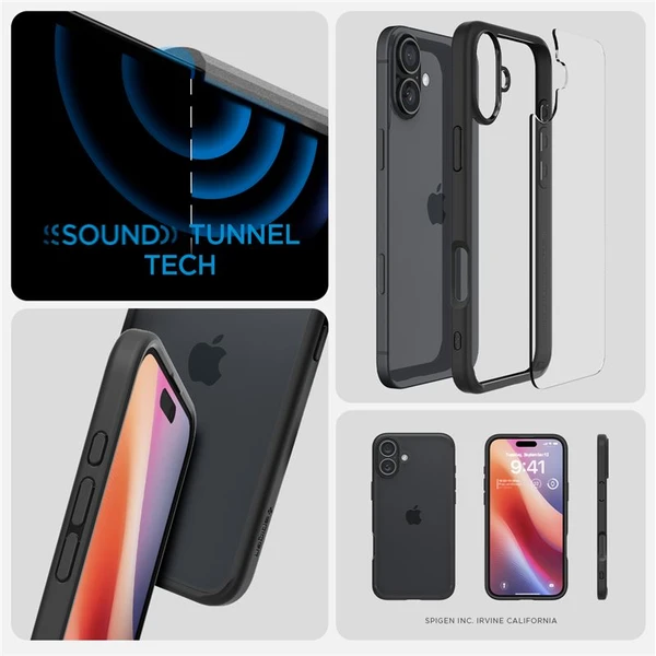 Spigen Ultra Hybrid kryt iPhone 16 matte black - Pouzdra - Obrázek 8f787b85fe9e4da3abcf6621b6b7e742