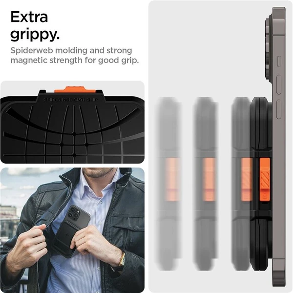 Spigen Lock Fit MagSafe Wallet peněženka černá - Peněženky - Obrázek 8f8612750fcc461e9354a1ea4d3d848d