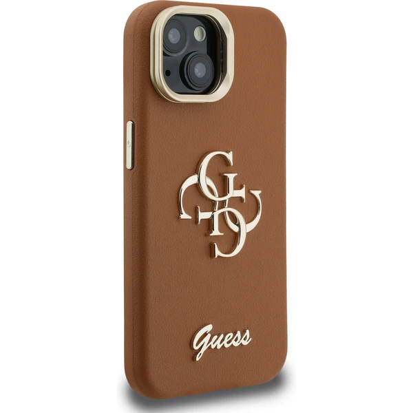 Guess PU Grained 4G Logo Stand Camera Frame kryt iPhone 14 hnědý - Pouzdra - Obrázek 8fa96a2e62bc4c4caa8ef9fea024440d