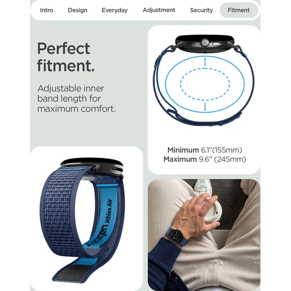 Spigen Athlex Air Active řemínek Google Pixel Watch 5/4/3 45mm navy blue - Řemínky - Obrázek 8fb412f83cad421cba2b99a29e06f6e3