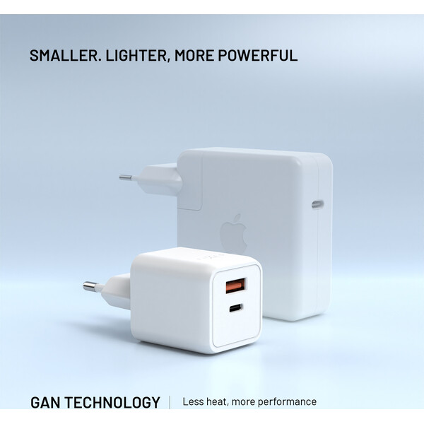 FIXED Mini GaN nabíječka s USB-C/USB-A (45W) PD bílá - Nabíječky - Obrázek 8fd835d0aab54bf29bf2acab2eaacfb8