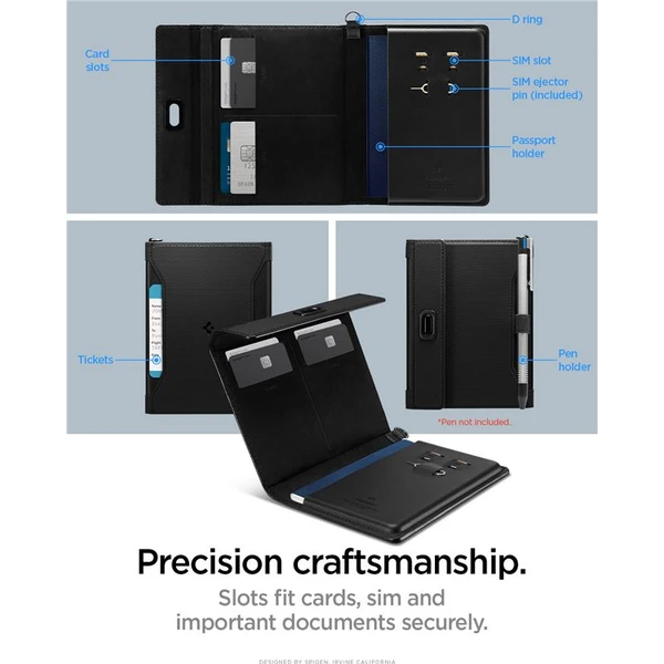 Spigen Universal Passport Holder pouzdro na cestovní doklady černé - Pouzdra - Obrázek 8fdbc48aab99450b905a0420eb3dc31b