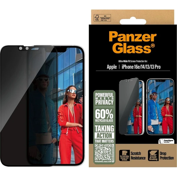 PanzerGlass® Privacy Apple iPhone 17e/16e/14/13/13 Pro s instalačním rámečkem - Ochranné folie a skla - Obrázek 8ff49984addf4fbaab2b42044ba7e52f