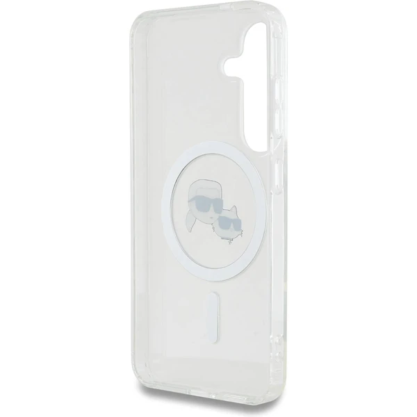 Karl Lagerfeld IML K&CH Heads MagSafe kryt Samsung Galaxy S25 čirý - Pouzdra - Obrázek 900680a2655d43adb11429be17440a37