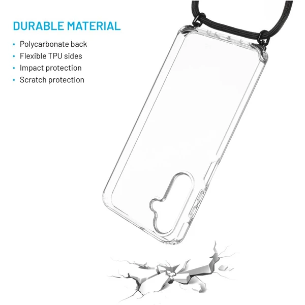 FIXED Pure Neck kryt s černou šňůrkou na krk pro Samsung Galaxy A16 4G/5G - Pouzdra - Obrázek 900f3d6172734071963870b6d6bf4670