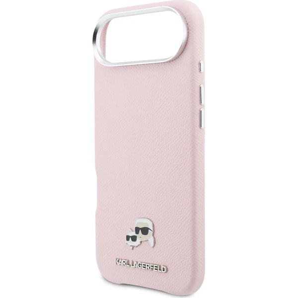 Karl Lagerfeld PU Karl and Choupette Heads Pins MagSafe kryt iPhone Air růžový - Pouzdra - Obrázek 90386a88a7ac409caed5ddc3bb93027a