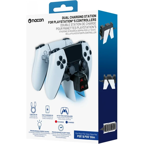 Nacon Dual Charger V4 nabíjecí stanice pro ovladače DualSense a DualSenseEdge (PS5) - Nabíječky - Obrázek 904D000N01