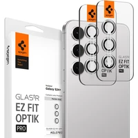 Spigen Glass tR EZ Fit Optik Pro 2 Pack ochranné sklo na fotoaparát Samsung Galaxy S24+ stříbrné - Ochranné folie a skla