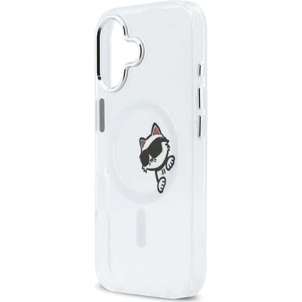 Karl Lagerfeld IML Choupette Peekaboo MagSafe kryt iPhone 17 čirý - Pouzdra - Obrázek 906db194ad6e4b24855160126b7233d9