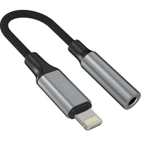 FIXED Link hliníková redukce Lightning na 3,5mm jack, vesmírně šedá - Kabely a redukce