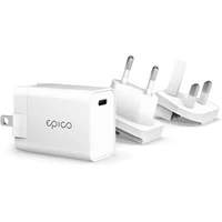 Epico 20W PD napájecí adaptér vyměnitelnou zástrčkou EU/UK bílá - Nabíječky