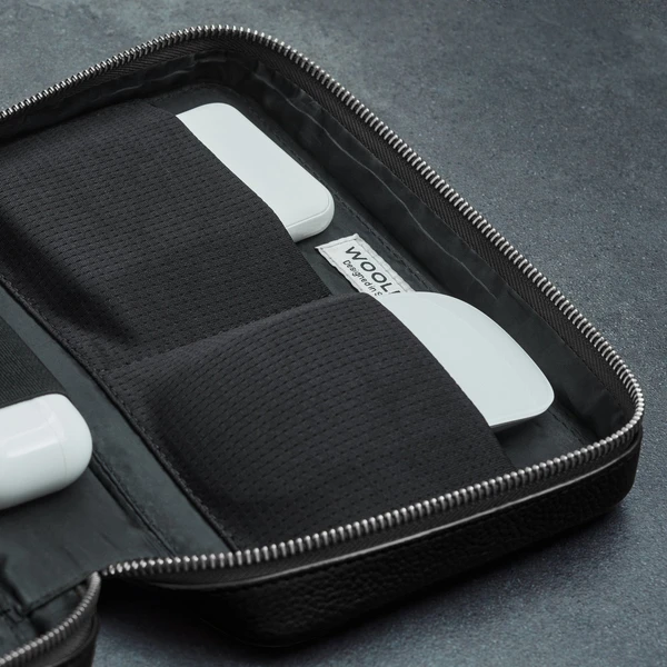 Woolnut kožený Tech Organizér černý - Organizéry - Obrázek 90Q4000701