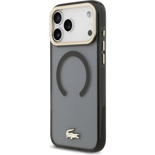 Lacoste PC/TPU Frosted Finish Gold Logo MagSafe kryt iPhone 17 Pro Max černý - Pouzdra - Obrázek 90a26ae107504d2c8a9435d14c2c3e3f
