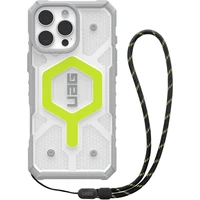 UAG Pathfinder Clear Magsafe kryt iPhone 16 Pro Max Active Neon Lanyard - Pouzdra