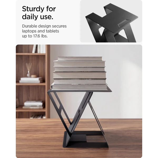 Spigen Slim Fold Laptop Stand & Standing Desk stojánek černý - Stojánky - Obrázek 90c60d9bfd2849328c4000a95c36f053