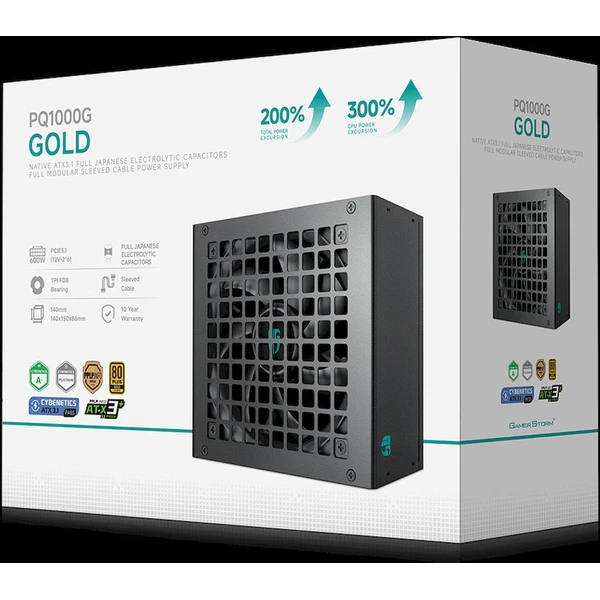 DEEPCOOL GAMERSTORM PQ1000G 1000W černý - Zdroje - Obrázek 90c646882c9144c58cec840e13ce17d4
