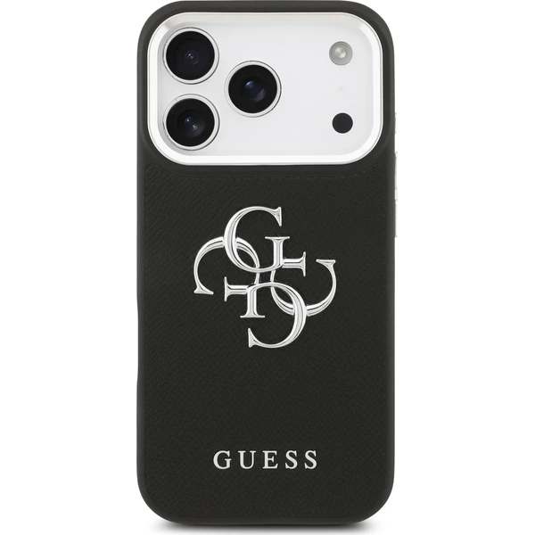Guess PU Grained 4G Metal Logo kryt iPhone 17 Pro černý - Pouzdra - Obrázek 90c90012140046b7a958917be93d80c2