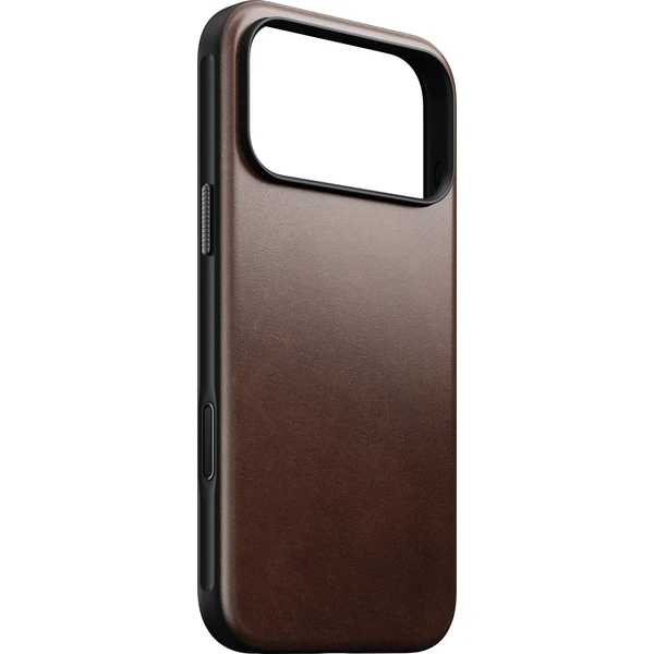 Nomad Modern Leather (Horween) MagSafe kožený kryt iPhone 17 Pro Max/18 Pro Max Rustic Brown - Pouzdra - Obrázek 90d735b5ba0b4ba397babf494471bef2
