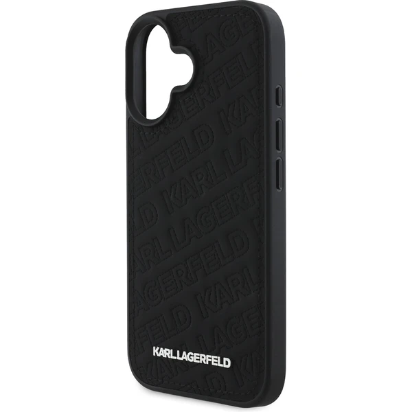 Karl Lagerfeld PU Quilted Pattern kryt pro iPhone 16 černý - Pouzdra - Obrázek 90d91825525a41309f96421e1c802419