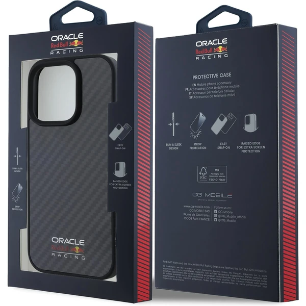 Oracle Red Bull Racing Carbon Shiny Logo MagSafe kryt iPhone 16 Pro Max černý - Pouzdra - Obrázek 9108288ea0ac46e381b4034399974e88