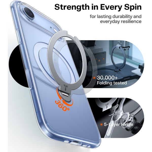 Torras Ostand Q3 Spin MagSafe kryt iPhone Air clear - Pouzdra - Obrázek 911d99c7ed4448d0a8a491e3f2237295