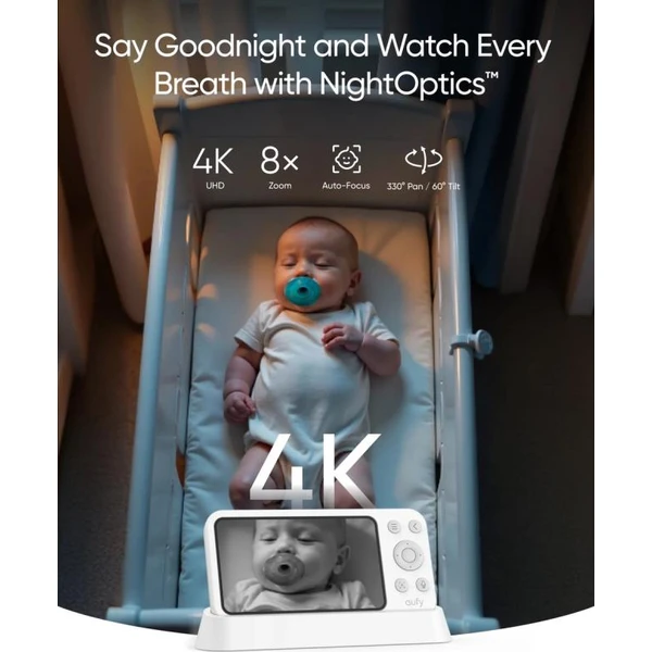 Anker eufy E21 dětská chůvička, 4K bílá - Kamery - Obrázek 912ab39b26ff480e8154e43fa856c59d