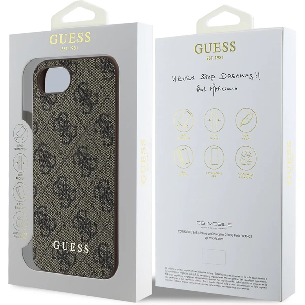 Guess 4G Charm kryt iPhone 17e/16e hnědý - Pouzdra - Obrázek 913f8bc6a69947a0a5165eb19f051457