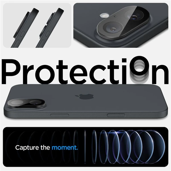 Spigen Glass tR Optik sada skel iPhone 16/16 Plus černá (2-pack) - Ochranné folie a skla - Obrázek 91475766fdf240a393b96cf5be8d5b4f