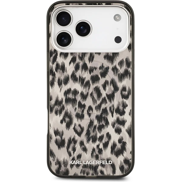 Karl Lagerfeld IML Leopard MagSafe Zadní Kryt pro iPhone 17 Pro Max hnědý - Pouzdra - Obrázek 9159fa035ffe45d7831ad3f7db4a5ec2
