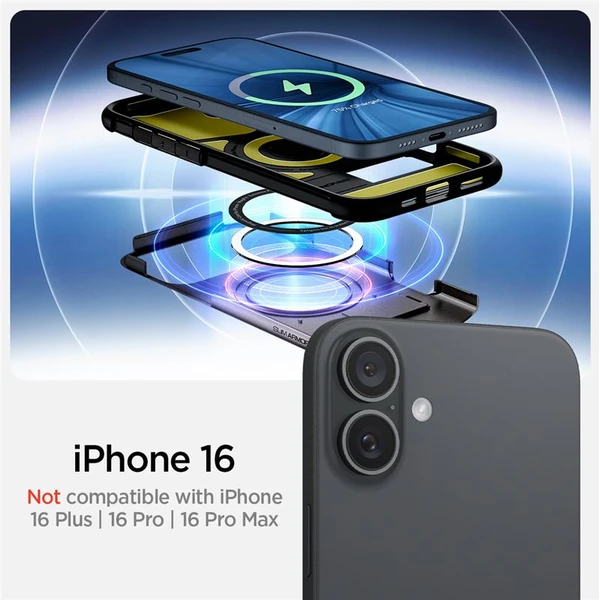 Spigen Slim Armor MagSafe kryt iPhone 16 gunmetal - Pouzdra - Obrázek 9174c9fef0df407698fa06d29a0e79b2