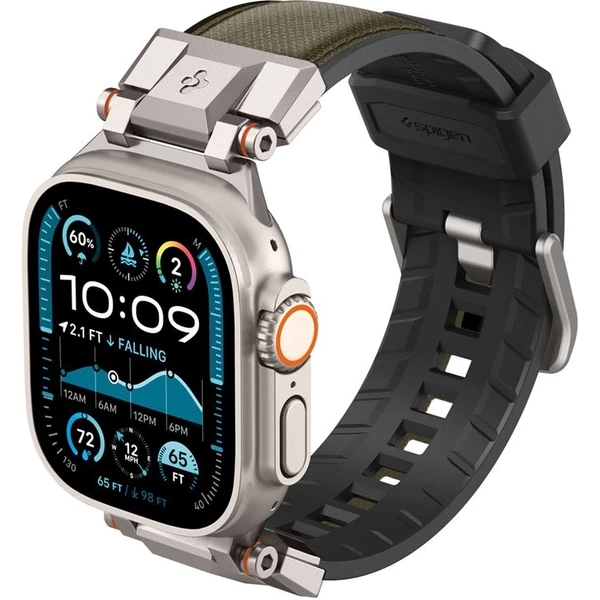 Spigen DuraPro Armor řemínek Apple Watch Ultra 49/46/45/44/42mm tmavě zelený - Řemínky - Obrázek 9184d8df08414261887d23f6ef92b63f