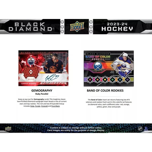 Hokejové karty 2023-24 Upper Deck Black Diamond Hockey Hobby Box - Hokejové karty - Obrázek 91U4000N01