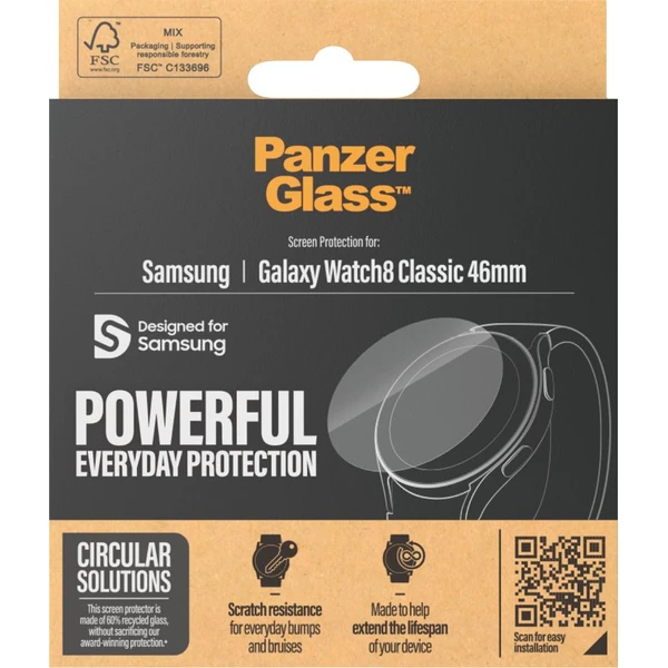 PanzerGlass® sklo Samsung Galaxy Watch8 Classic (46mm) čiré - Ochranné folie a skla - Obrázek 91XI000K01