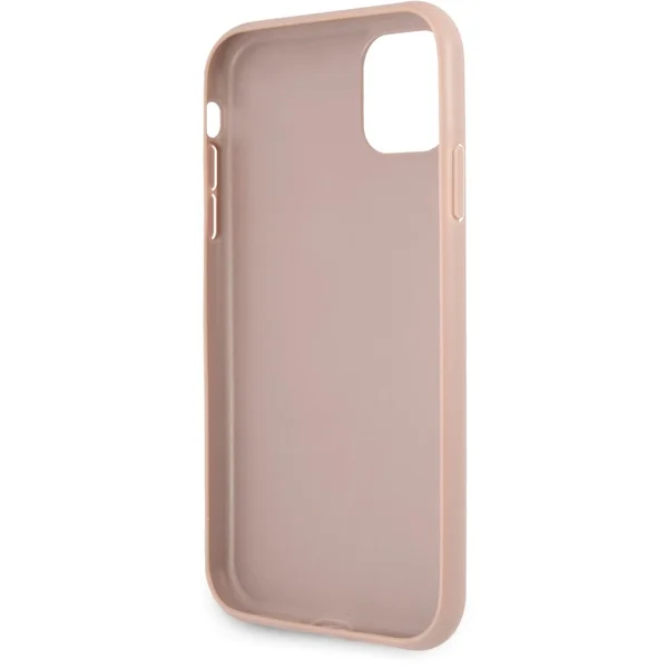 Guess PU 4G Metal Logo kryt iPhone 11 růžový - Pouzdra - Obrázek 91ZGF00101