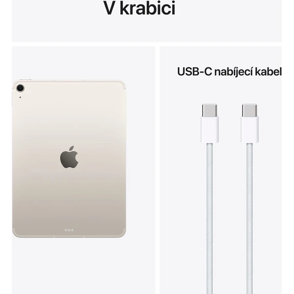 Apple iPad Air 11" 128GB Wi-Fi + Cellular hvězdně bílý (2026) - Tablety - Obrázek 91c22a4058fb487e814105c723538f31