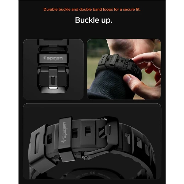 Spigen Silicone Band řemínek Samsung Galaxy Watch8/Classic 46mm/44mm/40mm černý - Řemínky - Obrázek 91d0ca4c2d3a45338bd38bd32682c69a