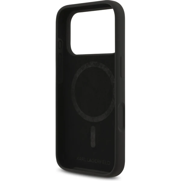 Karl Lagerfeld Liquid Silicone Karl and Choupette MagSafe kryt iPhone 17 Pro Max černý - Pouzdra - Obrázek 91d7b6056b78417fa75a96843f007588