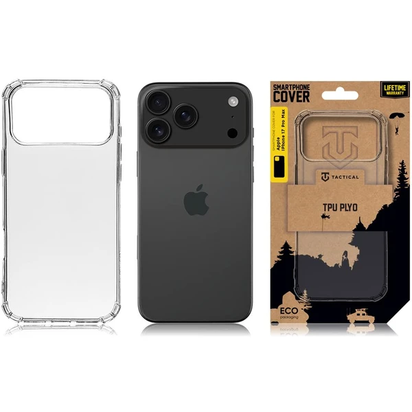 Tactical TPU Plyo kryt Apple iPhone 17 Pro Max čirý - Pouzdra - Obrázek 91e000db6c124fc9b635bf11aa966ed3