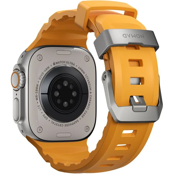 Nomad Rocky Point Band řemínek Apple Watch 49/45/44/42mm stříbrný/žlutý - Řemínky - Obrázek 9210f2cbdaa34e089aec28b4ffa3546a