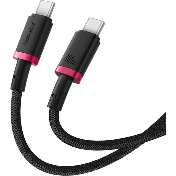 Baseus Dura USB-C/USB-C napájecí kabel 100W 1m červeno/černý - Kabely a redukce - Obrázek 922R000K01
