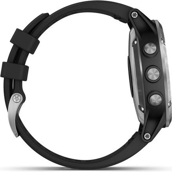 Garmin Fenix 5 Plus stříbrné/černý pásek - Chytré hodinky - Obrázek 922T000101