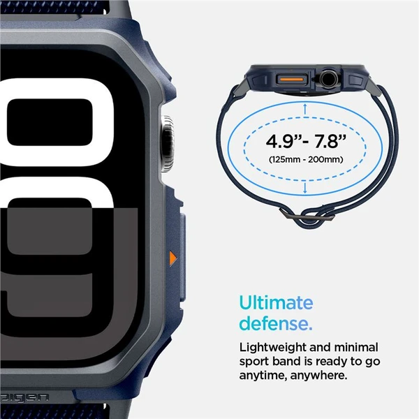 Spigen Lite Fit Pro řemínek s krytem Apple Watch 10/11 (46mm) námořně modrý - Řemínky - Obrázek 9249343daacf42a6a00869f8ec893b17