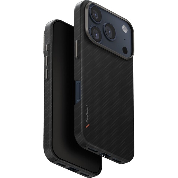 UNIQ Keva Edge MagClick MagSafe kryt iPhone 17 Pro Carbon Black