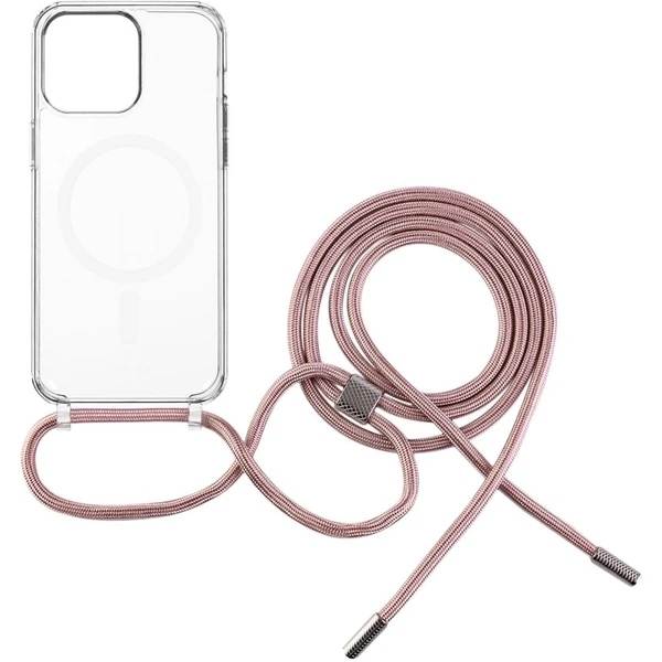 FIXED MagPure Neck kryt s růžovou šňůrkou na krk pro Apple iPhone 17e/16e - Pouzdra - Obrázek 9286602a81fd4689bac903b7af42676f