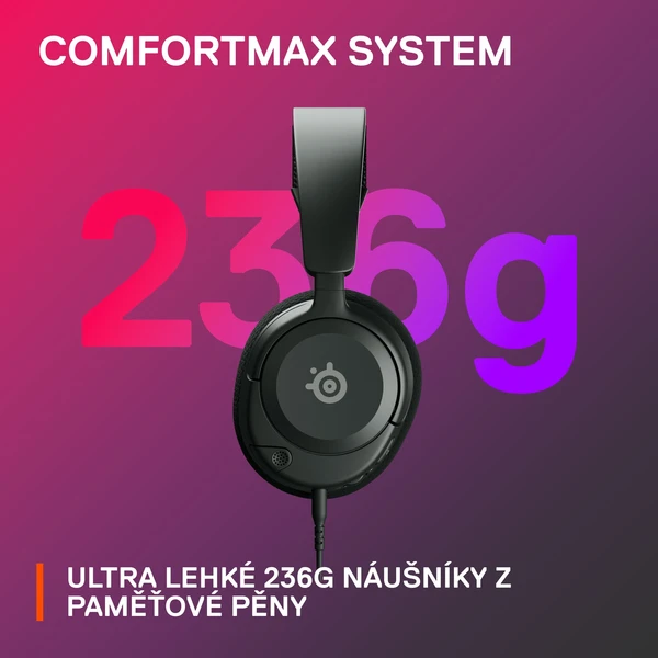 SteelSeries Arctis Nova 1 herní sluchátka černá - Sluchátka - Obrázek 92FJ300401