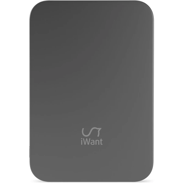 iWant 3000mAh Aluminium Mag+ MagSafe bezdrátová powerbanka vesmírně šedá - Powerbanky - Obrázek 92QC000L01